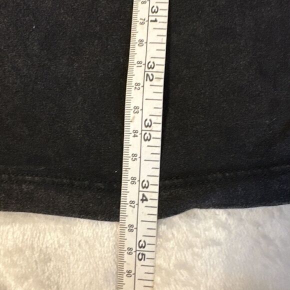 FREE PEOPLE COLD SHOULDER DRESS ROCKER DRESS BLACK W/GRAY LACE & TIE SHOULDERS L - Picture 6 of 6